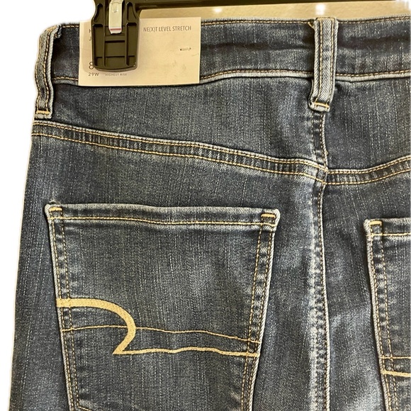 🔥 AEO | Ne(x)t Level Stretch Monaco Blue Highest Rise Jegging 8/29 Regular - Picture 3 of 7